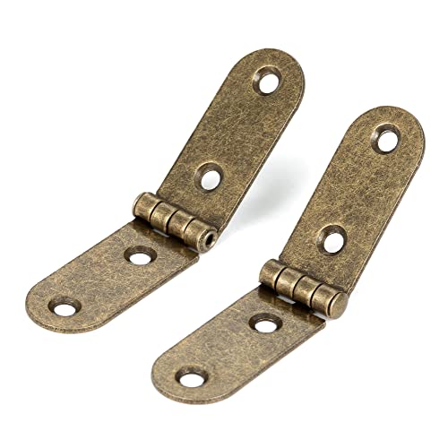 20Pcs Antique Bronze Hinges for Jewelry Box Bird House Handmade Crafts - color: Antique Brass