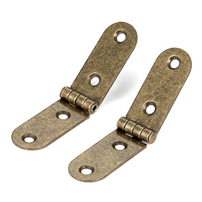 20Pcs Antique Bronze Hinges for Jewelry Box Bird House Handmade Crafts - color: Antique Brass
