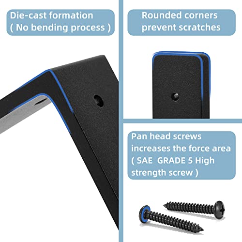 6"x 4"Shelf Brackets,L Shelf Brackets, die-cast Formation, Vertical Angle, Premium Alloy Metal Heavy Duty Shelf Bracket, high Strength Mounting Hardware Included, Corner Brace Joint,Pack of 4 - size: 6 inch x 4 inch die-cast