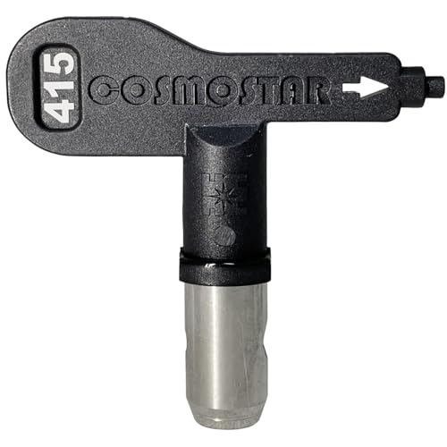 Cosmostar 415 Airless Paint Spray Tip Nozzle – Reversible, Easy Clean, Compatible with RAC IV & TRU415 Tip Guard - size: 415