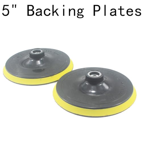 5" Backing Plates & 1/4" Connecting Rod Hex Shank(2+2Pcs)