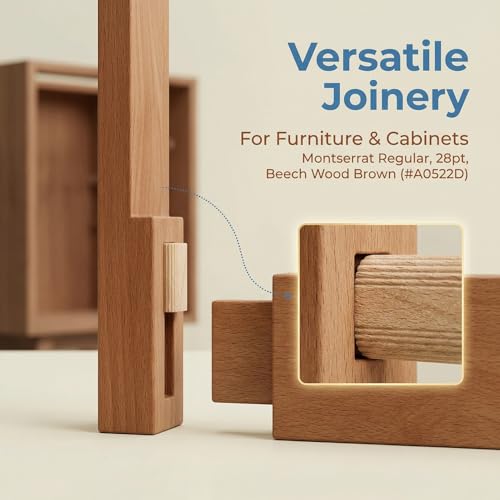 Wood Biscuits, 50Pack 8mm x 40mm Beechwood Loose Tenons Compatible with Loose Tenons Joinery Systems, Beech Tenons for Crafting Woodworking