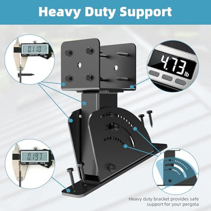 3Pcs 4x4/4x6 Heavy Duty Roof Riser Brackets Kit - style: pack of 3