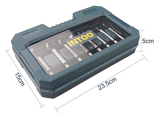 INTOO Hex Shank Forstner Bit Set 8pcs Multi Sided Shank Wood Drill bit Set - style: 8 PCS