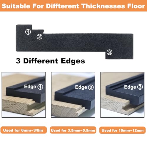 WHLLING Tapping Block Wood Flooring Tool, Universal Tapping Block-Black