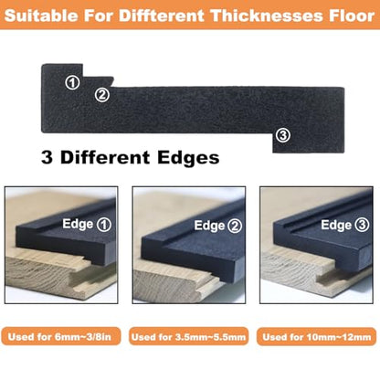 WHLLING Tapping Block Wood Flooring Tool, Universal Tapping Block-Black