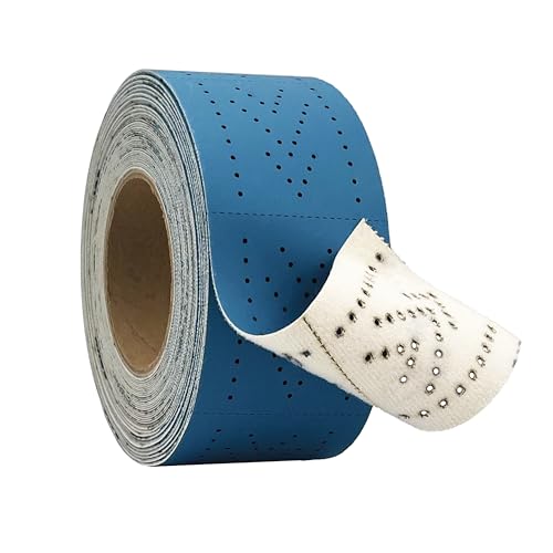 High Ground Ceramic Sanding Roll with Holes, Blue, 2.75 inch x 13 Yards, Hook and Loop, Perforated (80 Grit) - style: 80 Grit