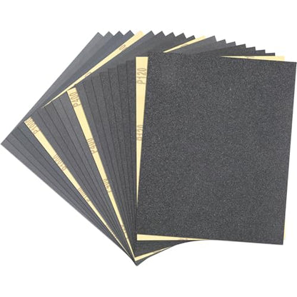 20 PCS Wet Dry Sandpaper 120-2000 Grit Sheets for Polishing & Finishing - color: 120-2000G, size: 9x11 Inch