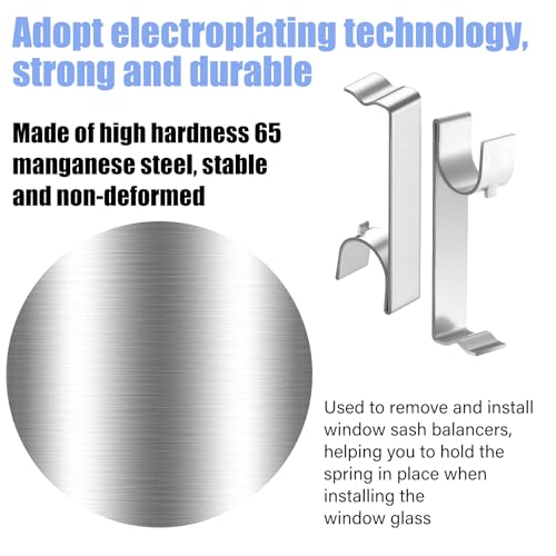 Shimeyao 36 Pack Window Sash Balance Take Out Clips Channel, with Bulge - style: with Bulge