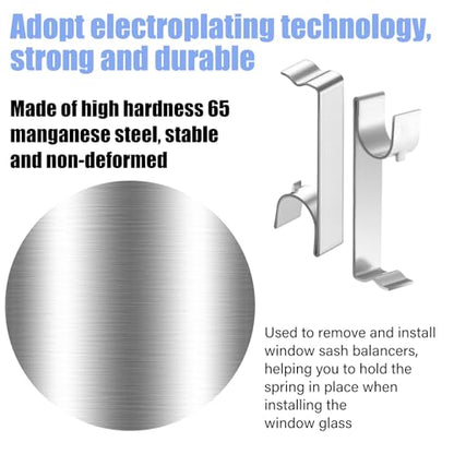 Shimeyao 36 Pack Window Sash Balance Take Out Clips Channel, with Bulge - style: with Bulge