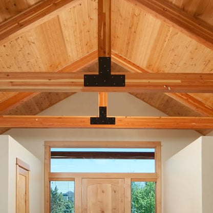 2 Pcs 16.9"x 5" T Post Bracket for Pergola - style: T Post Bracket(16.9"x 5")