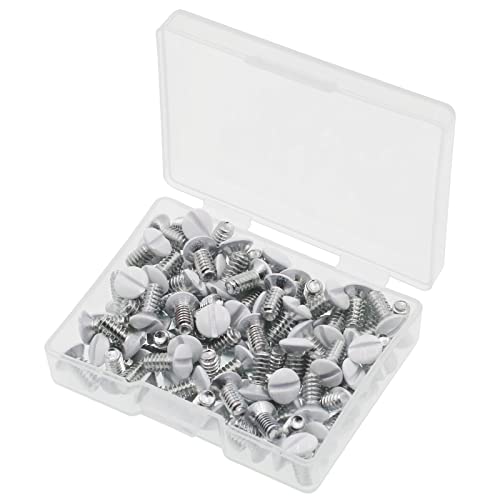 100 pcs Wall Plate Screws 3/8" Long 6-32 Thread for Electrical Cover Panel - size: 3/8 Inch