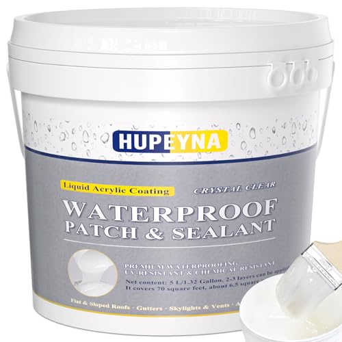 Hupeyna Invisible Waterproof Agent, Liquid Waterproof Sealant 1.32 Gal