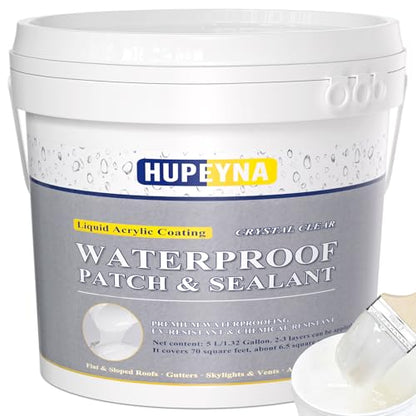 Hupeyna Invisible Waterproof Agent, Liquid Waterproof Sealant 1.32 Gal