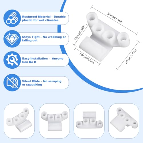 Tie Bar Guide for Casement Windows - Nylon Replacement 10 Pack - size: TBG-D