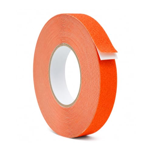 WOD Heavy Duty Anti Slip Tape Orange - 1 inch x 30 ft. Non Skid Treads Weather Proof Indoor/Outdoor Traction Tape for No Slip Stairs ASTC32 - color: Orange, size: 1 Inch (25mm)