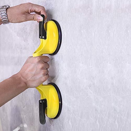 FCHO Glass Suction Cups Heavy Duty for Tile Glass Lifting 2 Pack Yellow - color: Yellow
