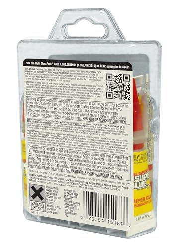 Super Glue 15187, Clear, 12 Count (Pack of 2)