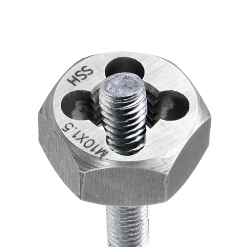 HARFINGTON Hex Threading Die M10x1.5 Metric Thread Rethreading Fixed Die - size: M10 x 1.5