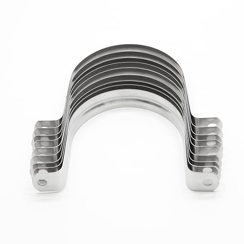 10Pcs 2.5 Inch Stainless Steel Conduit Clamps - size: 3" / 76mm