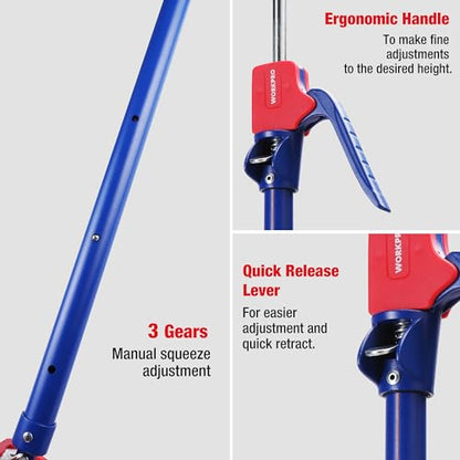 WORKPRO Cabinet Jacks, 18-1/2" to 29-1/2" Adjustable Support Pole, 2-Pack - size: Short-18.5"-29.5" 2PC