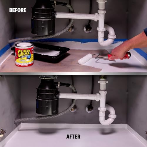 Flex Seal Liquid Rubber Sealant Coating, Waterproof, White, 32 oz - color: White, size: 32 oz