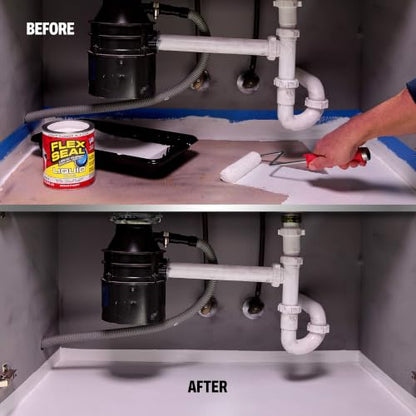 Flex Seal Liquid Rubber Sealant Coating, Waterproof, White, 32 oz - color: White, size: 32 oz