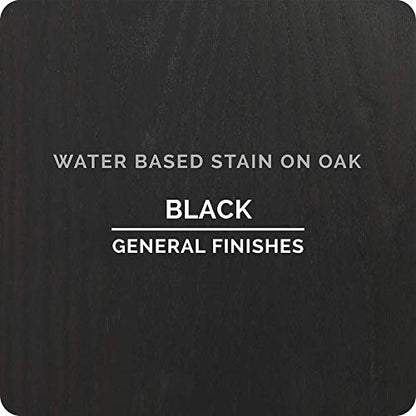 General Finishes Water Based Wood Stain, 1 Quart, Black - color: Black, size: 1 Quart