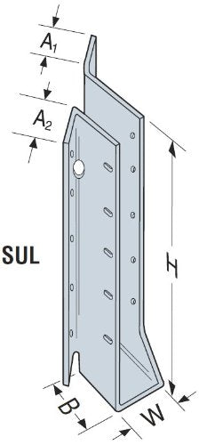 25 Pack Simpson Strong Tie SUL26 2 x 6 Face Mount Joist Hanger Skewed 45° Left