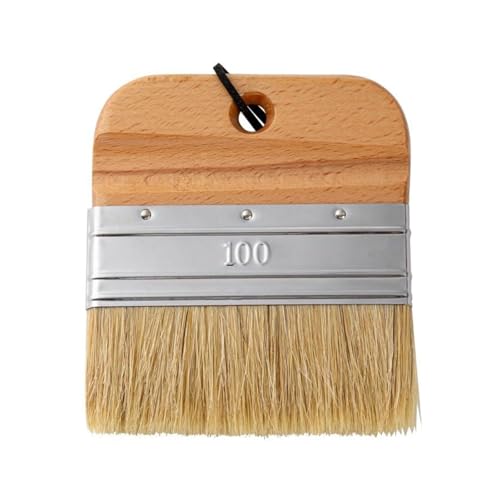 4 Inch Flat Paddle Paint Brush, Chalk Brush with Wooden Handle - size: 4 Inch Paddle Paint Brush