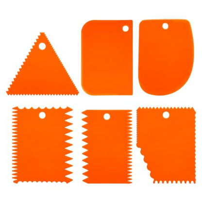 NQEUEPN 6Pcs Glue Spreader Set, Plastic Epoxy Resin Spreader Tool