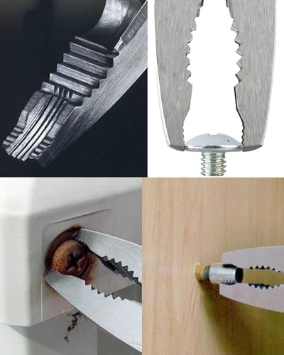 VAMPLIERS 2-PC Stripped Screw Extractor 6.25" Pliers + Recessed Extractor