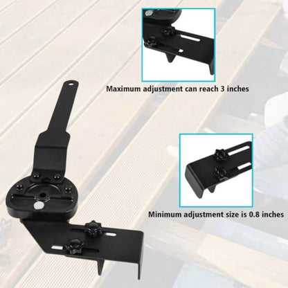 Deck Board Straightening Tool, Heavy Duty Wheeled Deck Straightening Tool, Adjustable Straightening and Locking Tool for Faster & Easier Deck Installation, Suitable for Wooden & Metal Decks