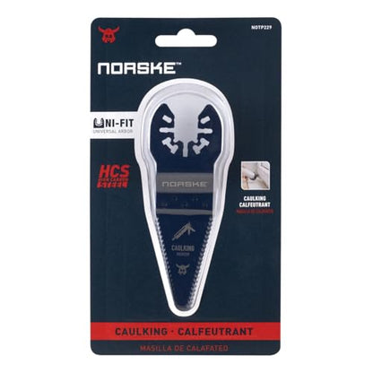 Norske Tools NOTP229 Caulking Scraper - Oscillating Multi- Tool Accessory Blade for Removing Sealants - style: Caulking