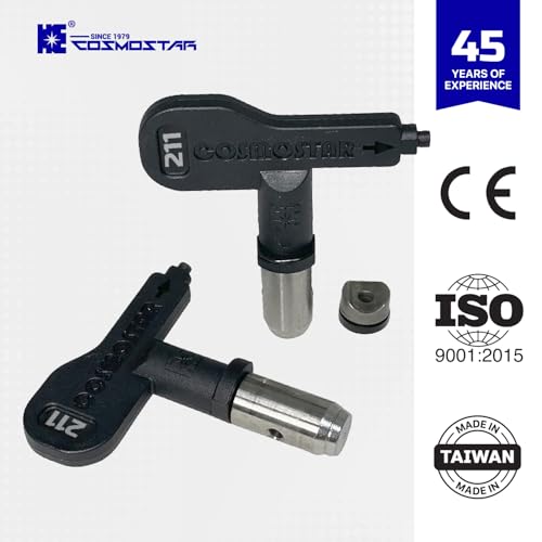 Cosmostar 415 Airless Paint Spray Tip Nozzle – Reversible, Easy Clean, Compatible with RAC IV & TRU415 Tip Guard - size: 415
