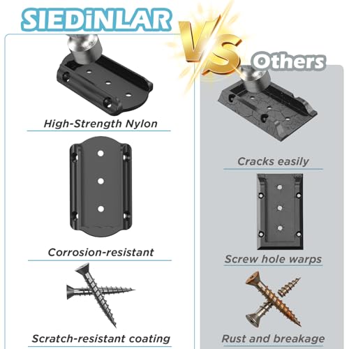 SIEDiNLAR 60 PCS Deck Railing Bracket Connectors for 2x4 Wood Posts