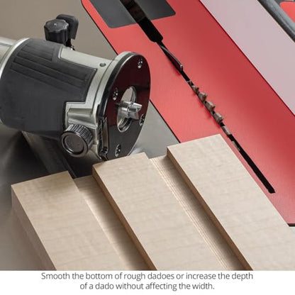 Compact Shallow Pattern Router Bit, 3/16" CL Spiral Carbide Head for Dado Clean-Out, Hinge Mortising & Template Routing – Made in USA US2188CSP - style: 3/16" CL