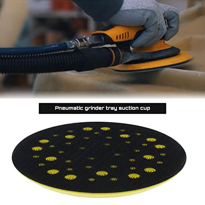 125mm 5 Inch Backing Pad Compatible with Mirka Ceros/Deros 44 Holes 5/16 Thread Attachment Sander Hook & Loop Backing Pad Power Tool Accessories