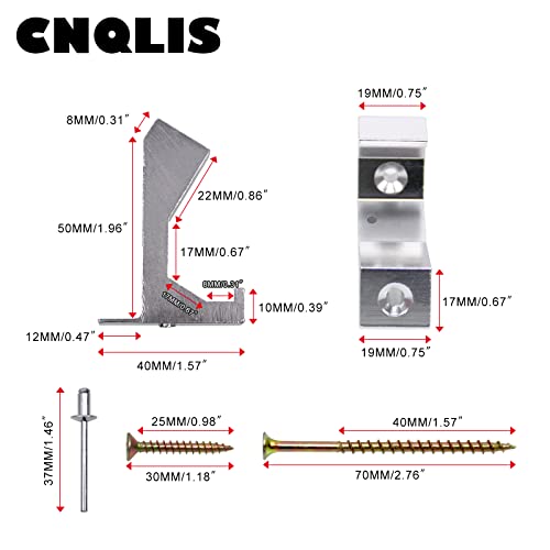 CNQLIS Squeaky Floor Repair Kit – with Holes, 12Pcs, White, 5/8"+ Subfloor - color: White