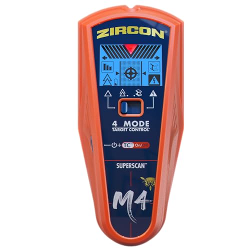 Zircon® SuperScan™ M4 Advanced Stud Finder with Metal & Live Wire Detection