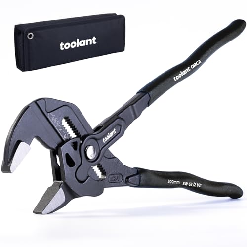 toolant 12-Inch Pliers Wrench, CR-V Steel, Smooth Parallel Jaws - size: 12 inch