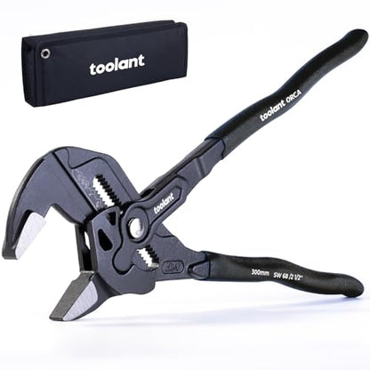 toolant 12-Inch Pliers Wrench, CR-V Steel, Smooth Parallel Jaws - size: 12 inch