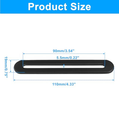 Adjustable Flat Mending Plate 110mm/4.33 Inch 8 Pcs Black - size: 110mm/4.33 Inch,Black