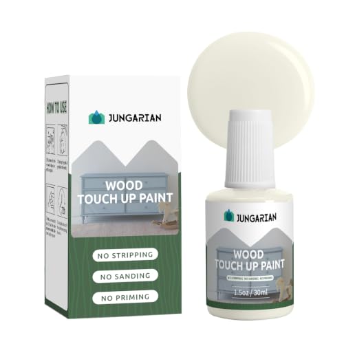 Wood Touch Up Paint Pen for Scratches, Chips, Ivory White, 1.5OZ - color: Ivory White