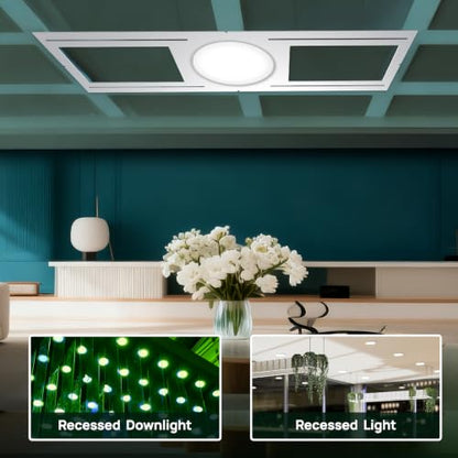Sidasu 24 Pack New Construction Mounting Plate for 3/4/6" Recessed Lights - size: 24-pc