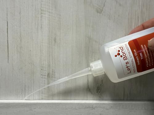 Let's Bond 2 oz Thin Professional Grade Instant Glue, Premium Cyanoacrylate, 5 CPS - size: 2 oz