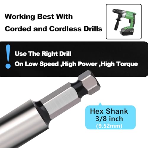 1-1/4" X 7.87" Auger Bit for Wood, 32x200mm Hex Long Auger Drill Bit - size: 1-1/4" (32mm)diameter, style: 7.87 inch / 200mm Length