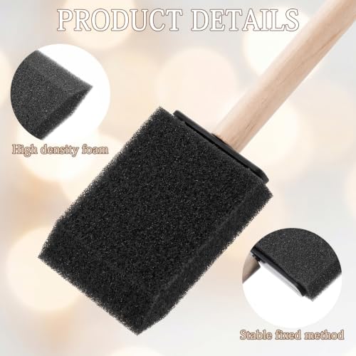 4 Pcs Foam Paint Brushes 4 Sizes Foam Sponge Brush for Painting