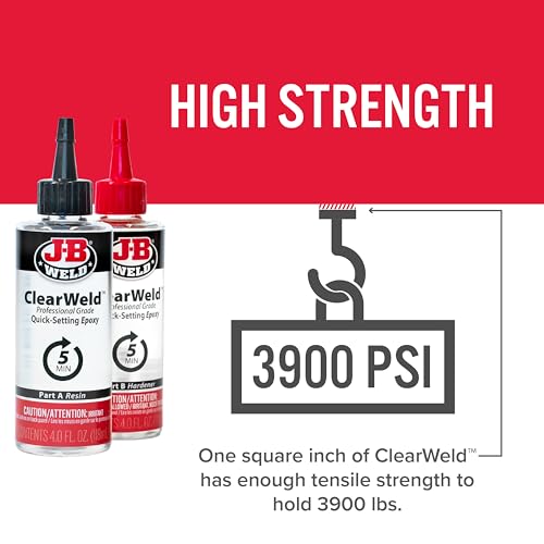 J-B Weld Pro Size ClearWeld 5 Minute Set Epoxy