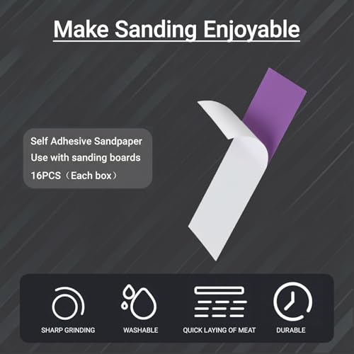 Self-Adhesive Fine Sandpaper,1000-2000 Grit for Model Polishing - style: #1000/1200/1500/2000
